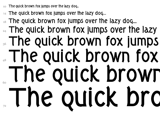 Tork font waterfall